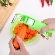 Load image into Gallery viewer, 2 IN 1 VEGETABLE CUTTER WITH PEELER
