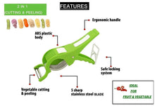 Load image into Gallery viewer, 2 IN 1 VEGETABLE CUTTER WITH PEELER
