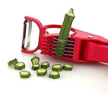 Load image into Gallery viewer, 2 IN 1 VEGETABLE CUTTER WITH PEELER
