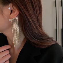 Load image into Gallery viewer, SPARKLING DIAMOND HANGING EARINGS
